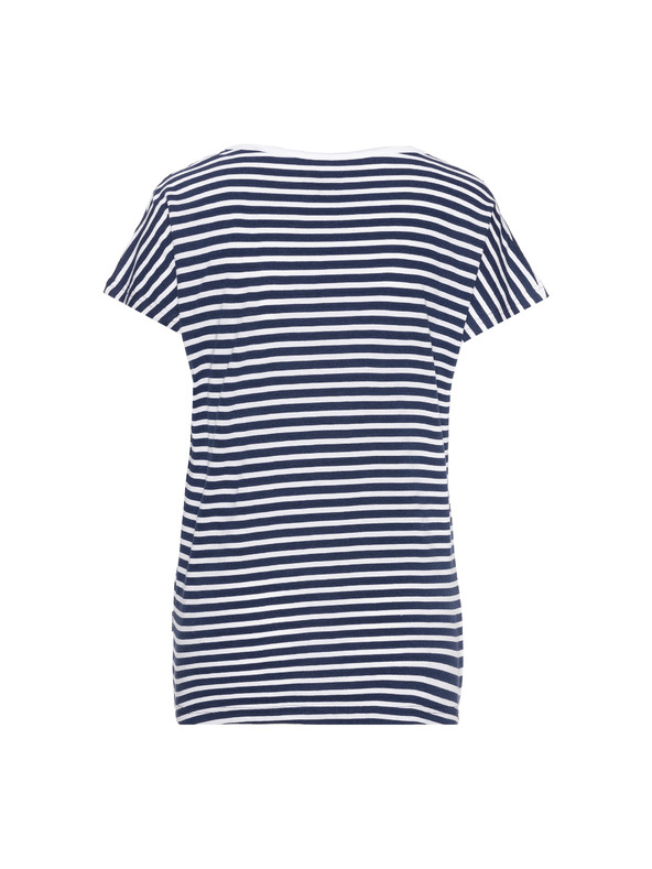 Sam 73 Tmavě modré dámské pruhované tričko SAM 73