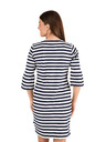 Sam 73 Bílo-modré dámské pruhované šaty SAM 73