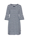 Sam 73 Bílo-modré dámské pruhované šaty SAM 73