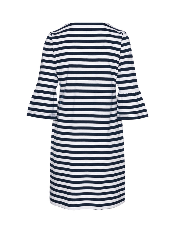 Sam 73 Bílo-modré dámské pruhované šaty SAM 73