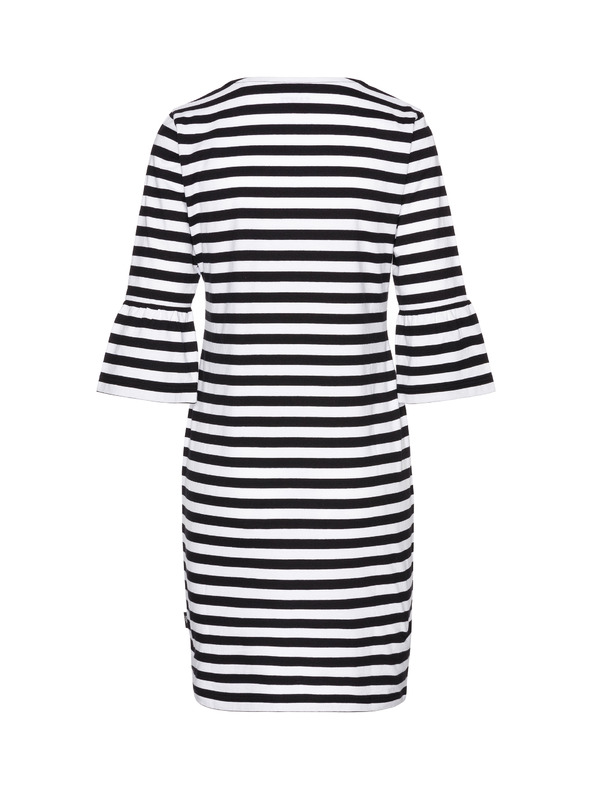 Sam 73 Bílo-černé dámské pruhované šaty SAM 73