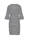 Sam 73 Bílo-černé dámské pruhované šaty SAM 73