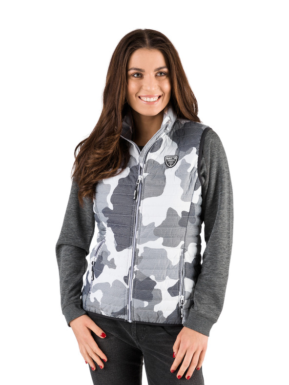 Sam 73 Světle šedá dámská prošívaná vesta SAM 73