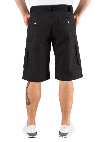 Sam 73 Černé pánské kraťasy s kapsami SAM 73