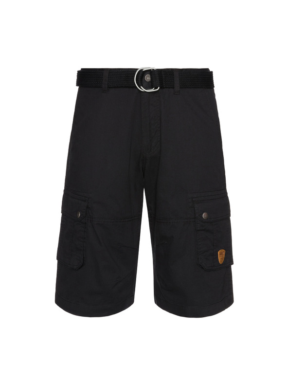 Sam 73 Černé pánské kraťasy s kapsami SAM 73