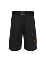 Sam 73 Černé pánské kraťasy s kapsami SAM 73