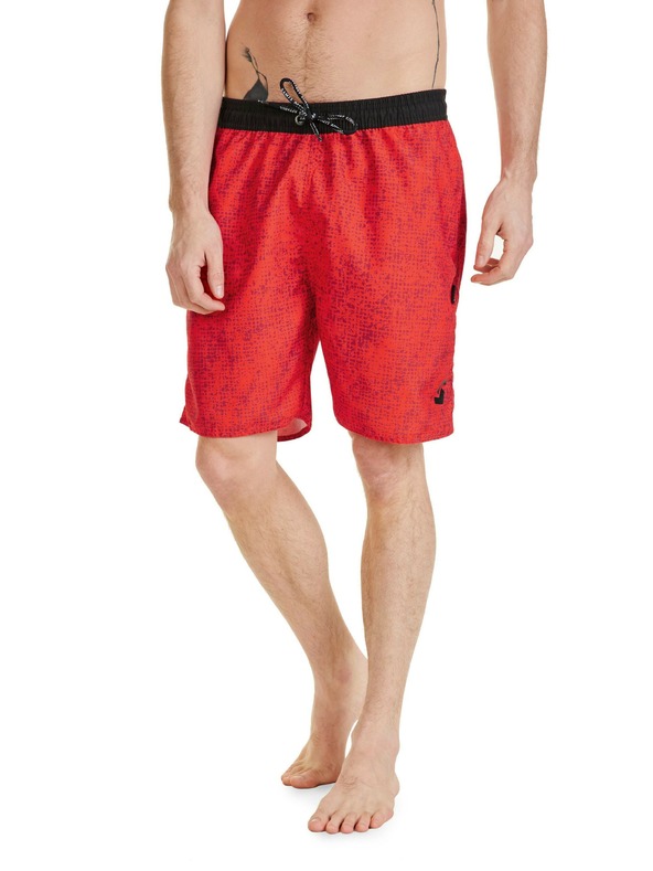 Sam 73 Červené pánské vzorované kraťasy SAM 73 Noah