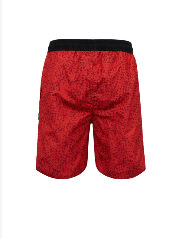 Sam 73 Červené pánské vzorované kraťasy SAM 73 Noah
