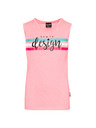 Sam 73 Růžové holčičí tílko s potiskem SAM 73