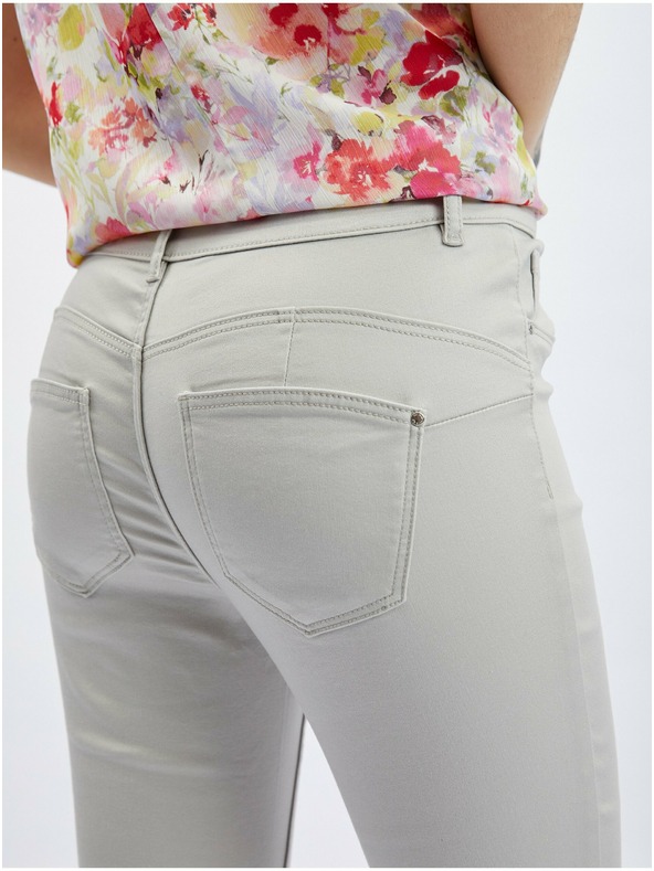 Orsay Světle šedé dámské skinny fit džíny ORSAY