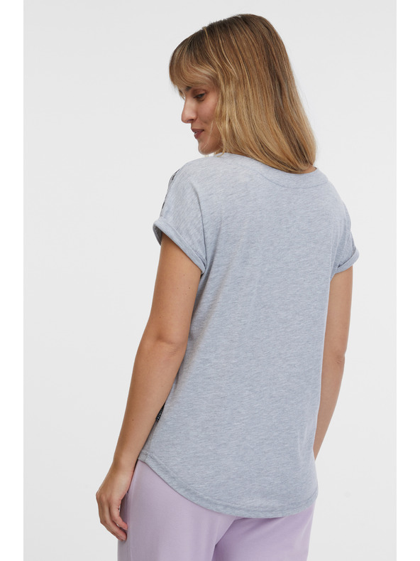 Sam 73 Světle šedé dámské žíhané tričko SAM 73 Iris
