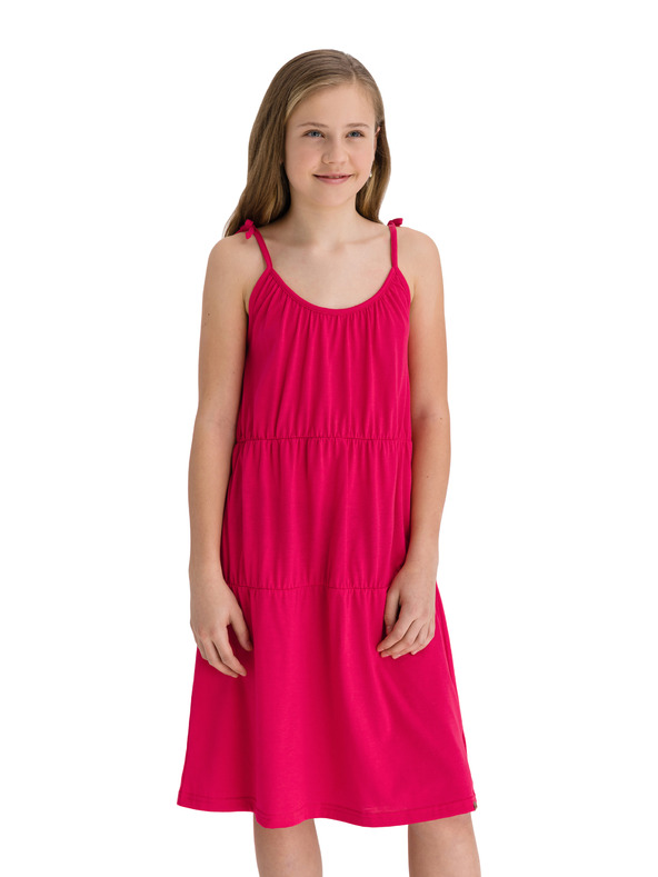 Sam 73 Růžové holčičí šaty na ramínka SAM 73