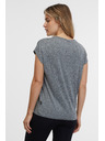 Sam 73 Šedé dámské žíhané tričko SAM 73 Juliana