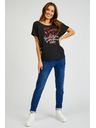 Sam 73 Černé dámské tričko s potiskem SAM73 Circinus