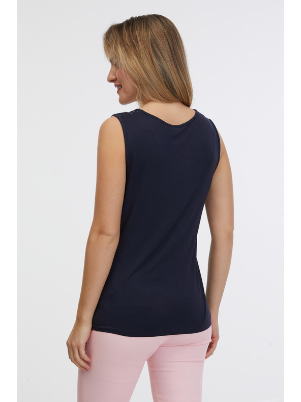 Sam 73 Tmavě modré dámské tílko SAM 73 Candela