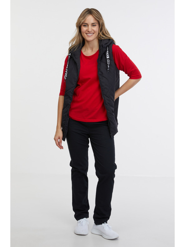 Sam 73 Černá dámská prošívaná vesta SAM 73 Aida