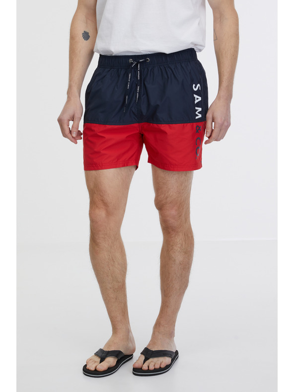 Sam 73 Červeno-modré pánské plavky SAM 73 Eduardo
