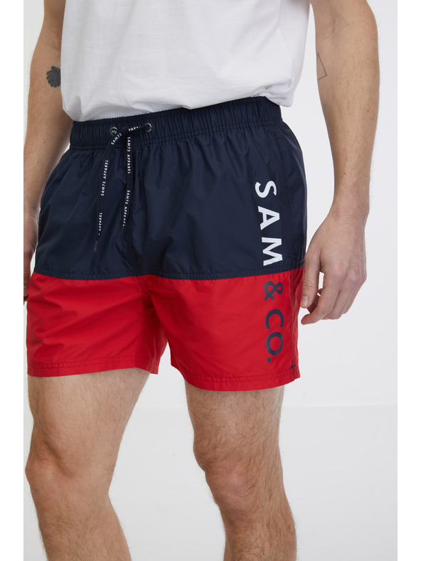 Sam 73 Červeno-modré pánské plavky SAM 73 Eduardo
