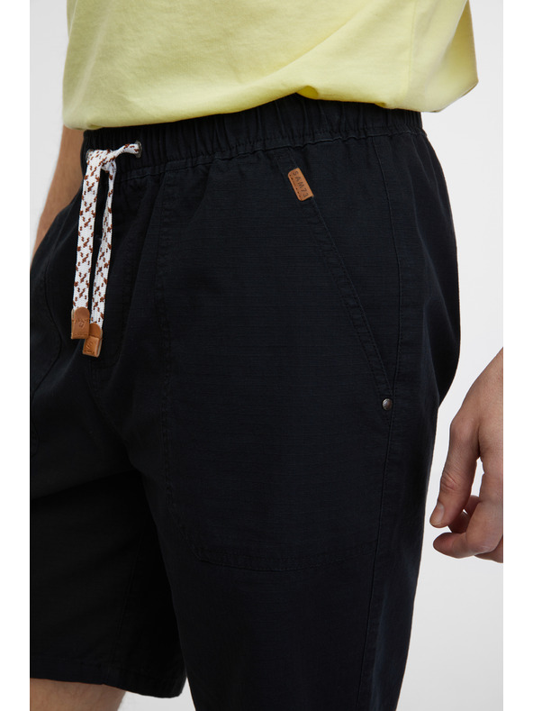 Sam 73 Černé pánské kraťasy SAM 73 Carlos