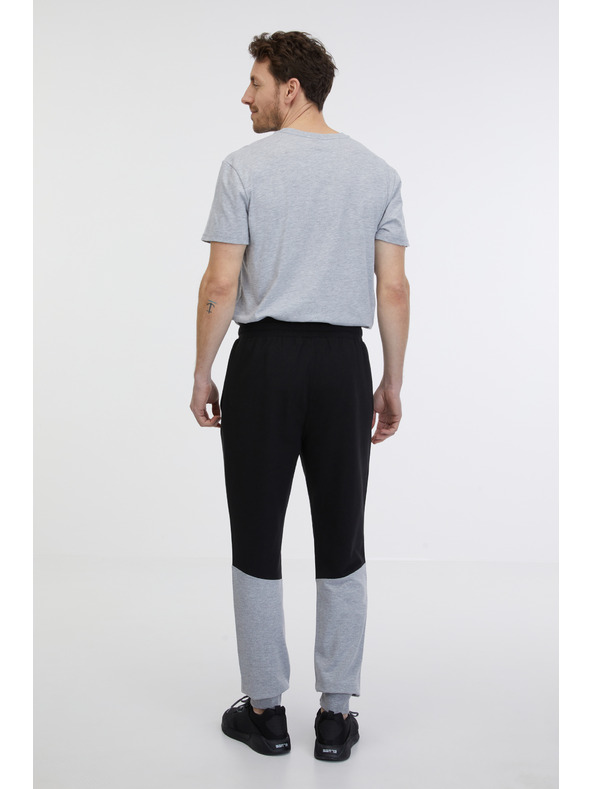 Sam 73 Šedo-černé pánské tepláky SAM 73 Jorge