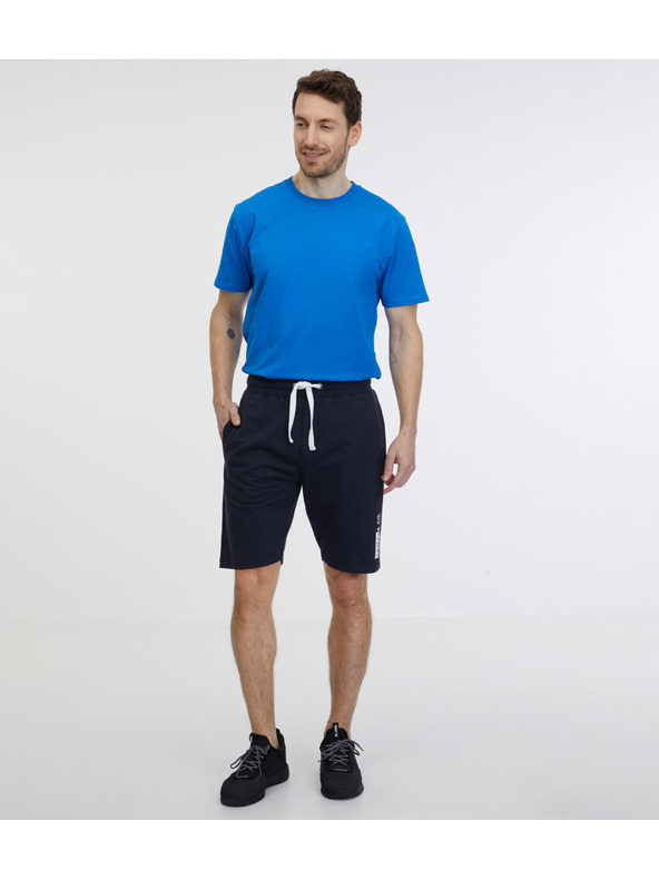 Sam 73 Tmavě modré pánské teplákové kraťasy SAM 73 Juan