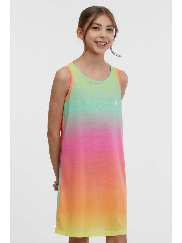 Sam 73 Zeleno-růžové holčičí šaty SAM 73 Sarabi