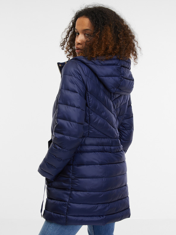 Orsay Modrý dámský kabát ORSAY