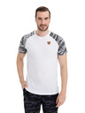 Sam 73 Šedo-bílé pánské tričko SAM 73