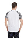 Sam 73 Šedo-bílé pánské tričko SAM 73