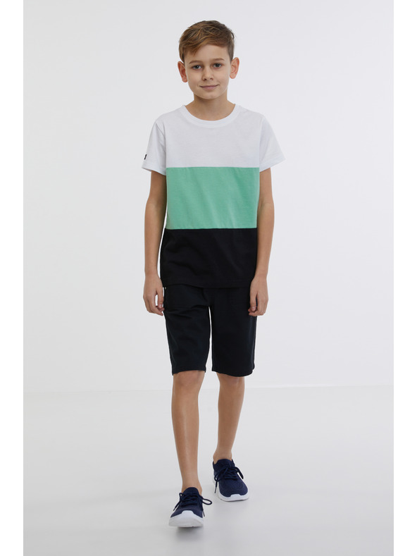 Sam 73 Zeleno-bílé klučičí tričko SAM 73 Jabba