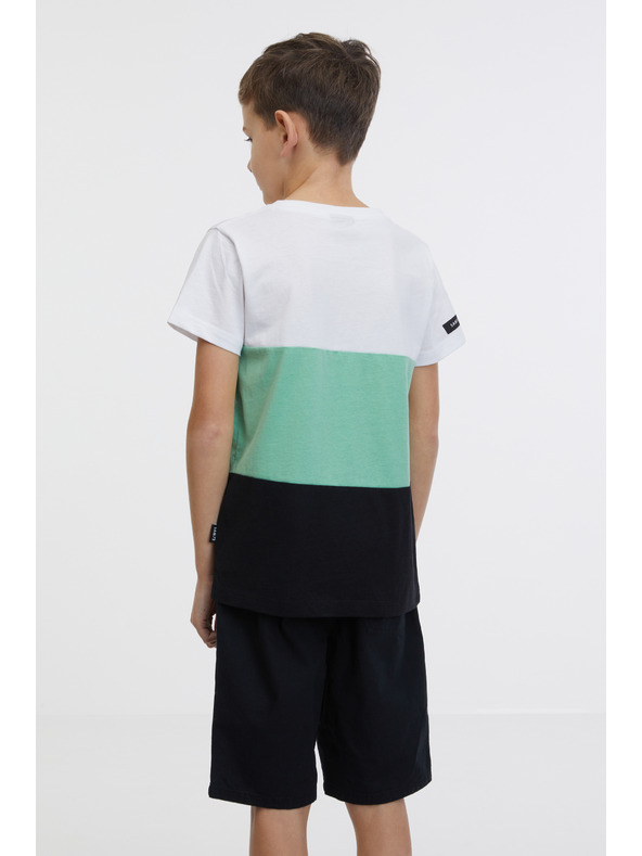 Sam 73 Zeleno-bílé klučičí tričko SAM 73 Jabba