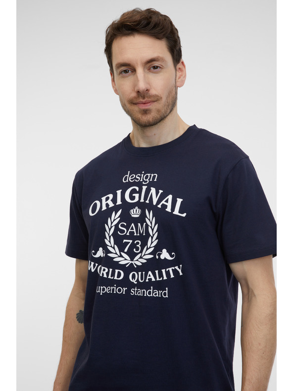 Sam 73 Tmavě modré pánské tričko SAM 73 Maverick