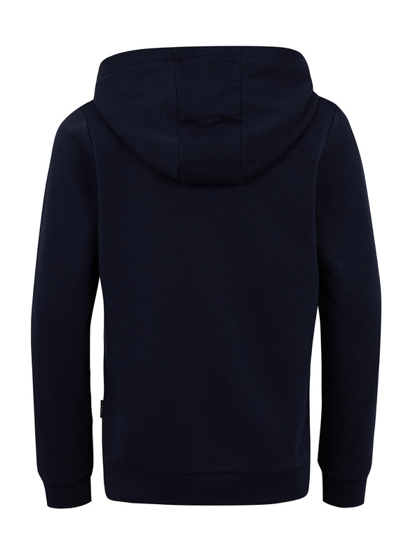 Sam 73 Tmavě modrá klučičí vzorovaná mikina s kapucí SAM 73 Danny