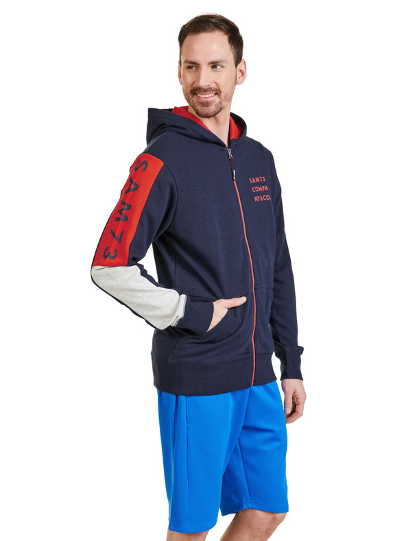 Sam 73 Tmavě modrá pánská mikina SAM 73 Gordon