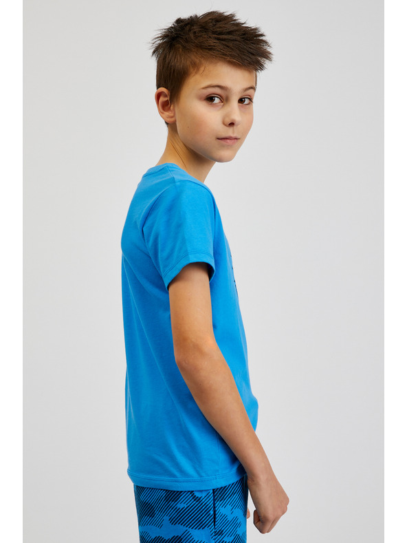 Sam 73 Modré klučičí bavlněné tričko s potiskem SAM73 Pyrop