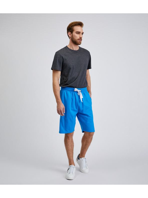 Sam 73 Modré pánské teplákové kraťasy SAM73 Euklas