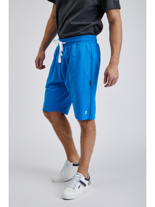 Sam 73 Modré pánské teplákové kraťasy SAM73 Euklas