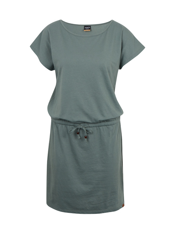 Sam 73 Zelené dámské šaty se zavazováním SAM73 Norma