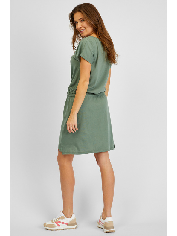 Sam 73 Zelené dámské šaty se zavazováním SAM73 Norma