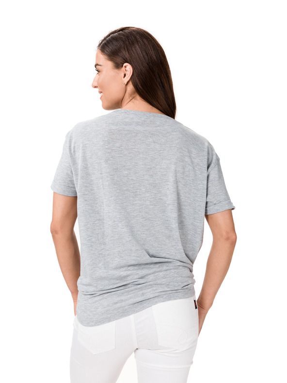 Sam 73 Šedé dámské tričko s potiskem SAM 73 Annabel