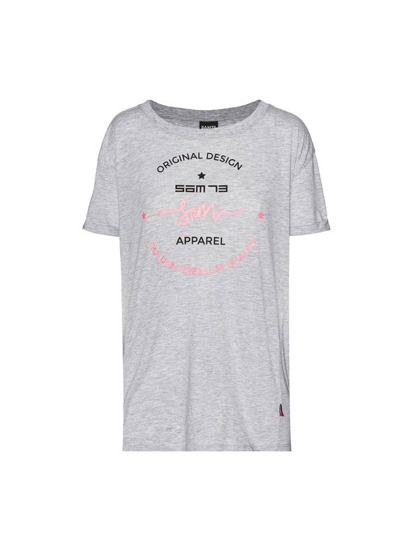 Sam 73 Šedé dámské tričko s potiskem SAM 73 Annabel
