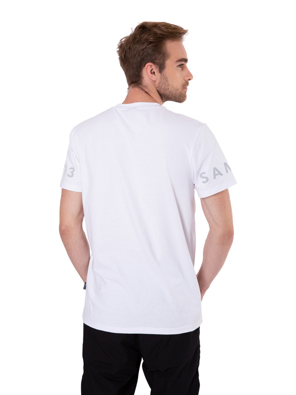Sam 73 Bílé pánské tričko s potiskem SAM 73