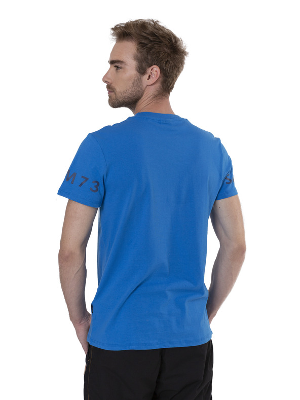 Sam 73 Modré pánské tričko s potiskem SAM 73