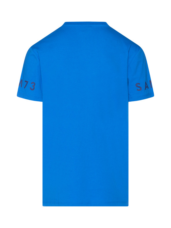 Sam 73 Modré pánské tričko s potiskem SAM 73