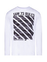 Sam 73 Bílé pánské tričko s potiskem SAM 73