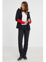 Sam 73 Červeno-černá dámská mikina na zip s kapucí SAM 73 Marta