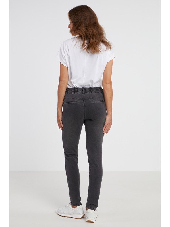 Sam 73 Tmavě šedé dámské džínové kalhoty SAM 73 Líza