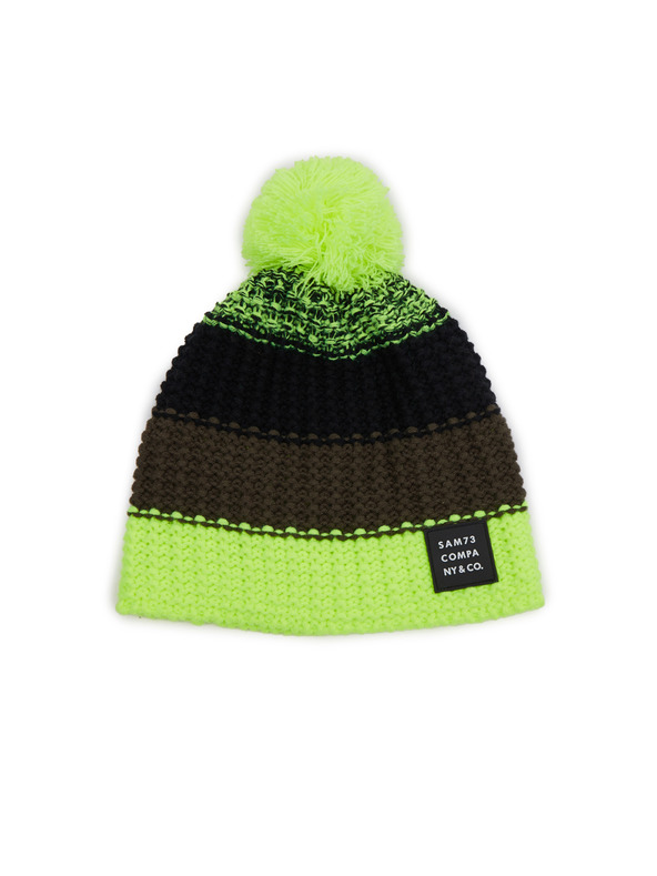 Sam 73 Zeleno-černá klučičí čepice SAM 73