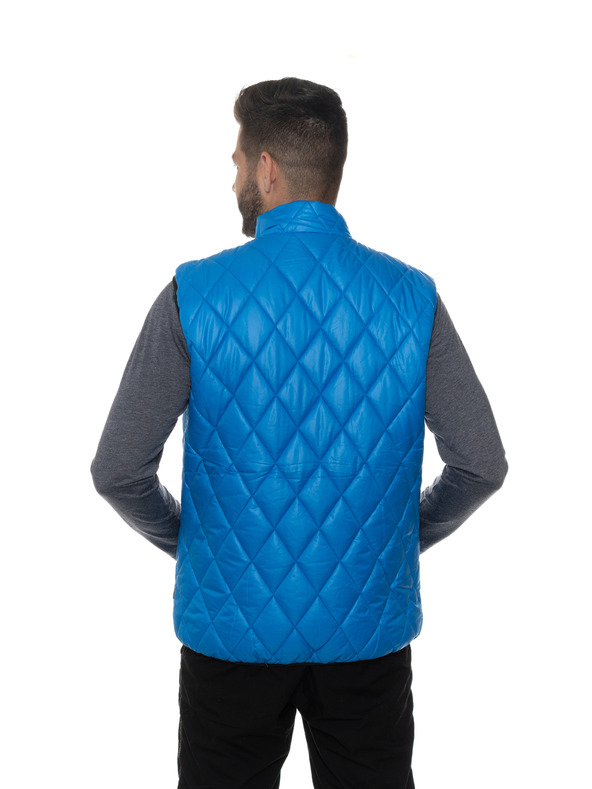 Sam 73 Modrá pánská prošívaná vesta SAM 73