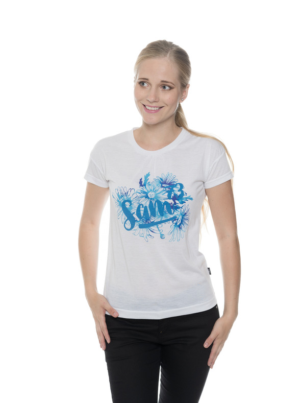 Sam 73 Bílé dámské tričko s potiskem SAM 73